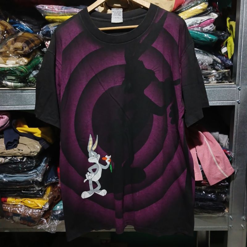 kaos vintage Bugs bunny wild oats 1992 second