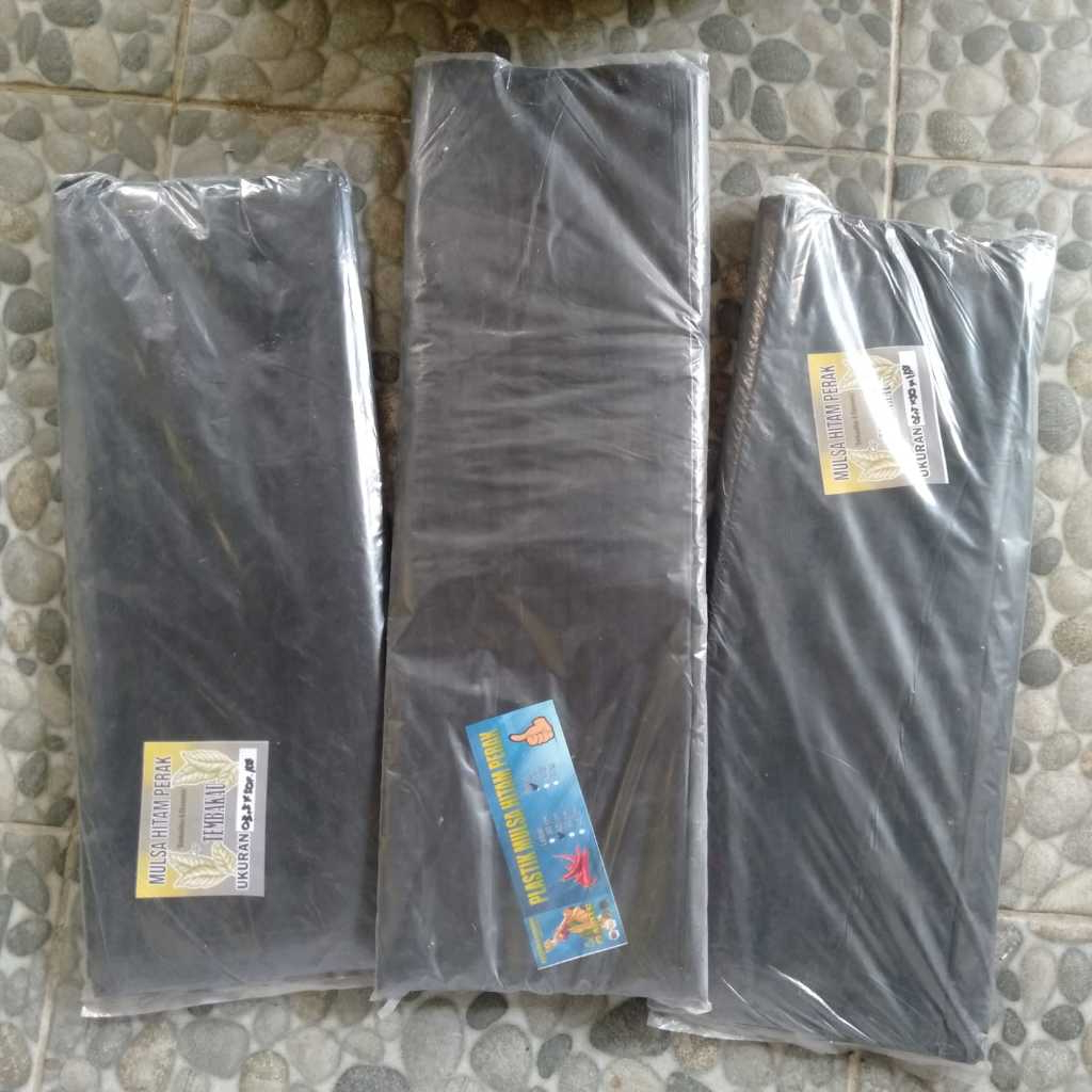 Plastik Mulsa Hitam Perak - 1 kg
