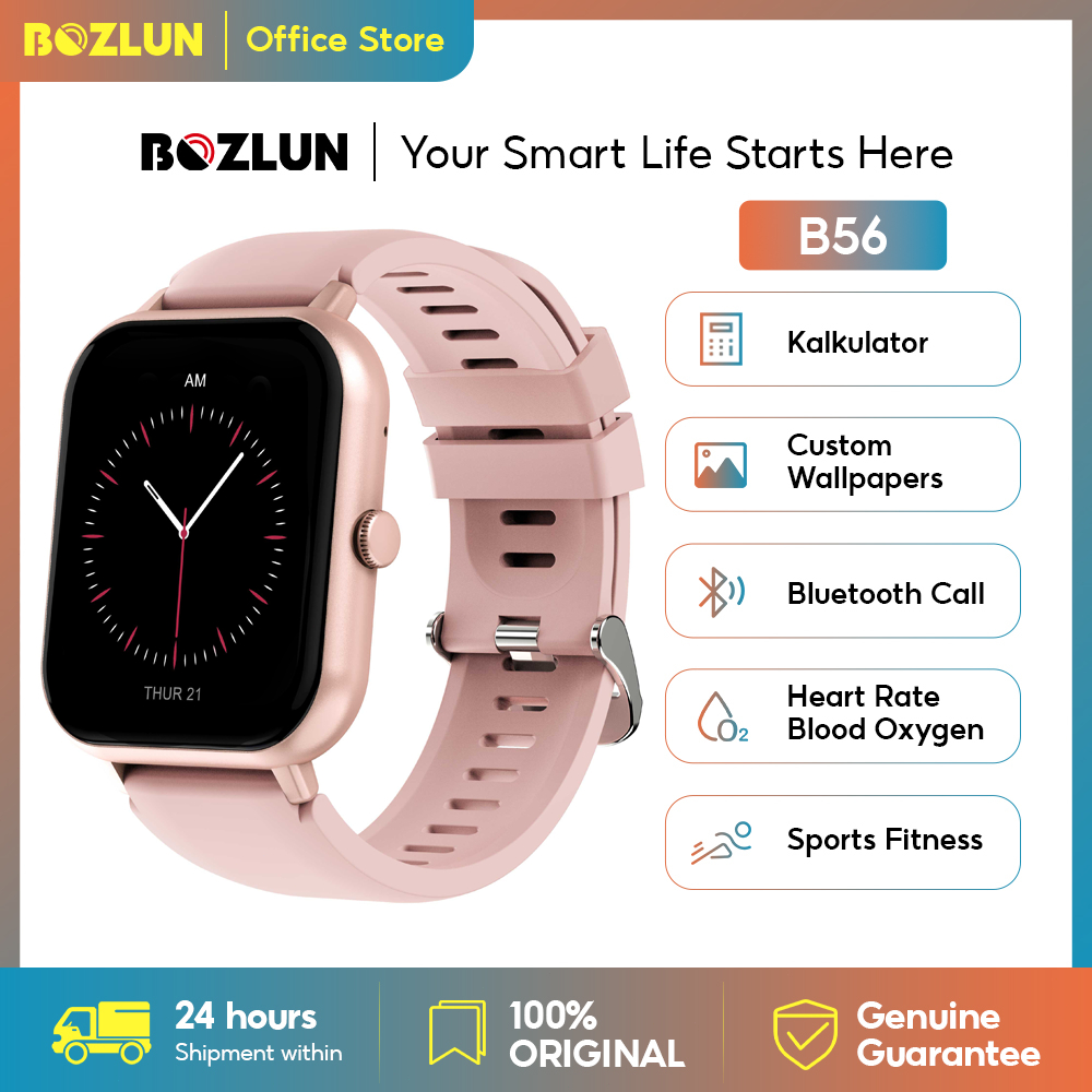 BOZLUN Jam Smartwatch Wanita Jam Tangan Olahraga Smartwatch Anti Air B56