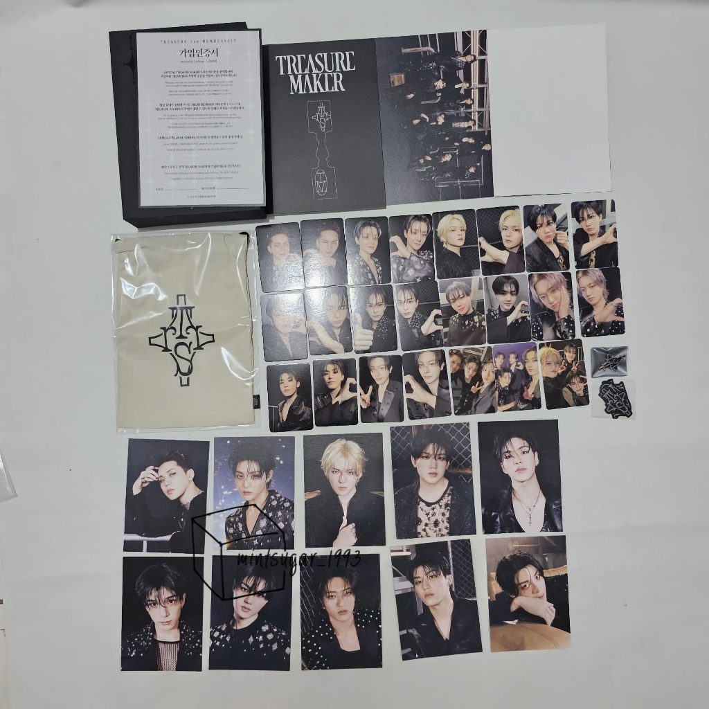 [ SHARING ] TREASURE MEMBERSHIP KIT GEN 3 [ MEMKIT PHOTOBOOK | PIN BADGE | POUCH | STICKER | WELCOME