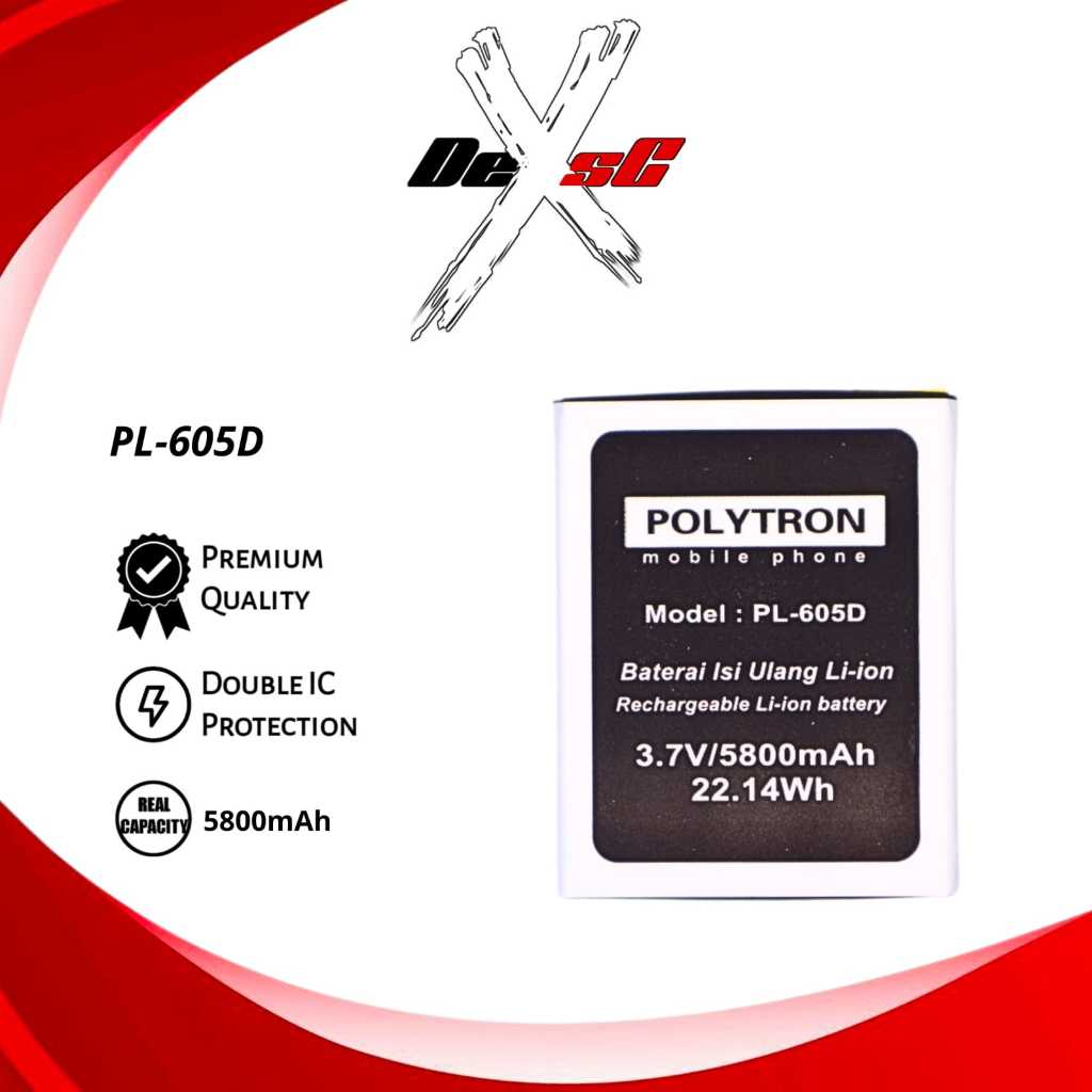 Baterai PL-605D Polytron S2 R2457 Batre Batrai Battery Handphone Polytron S2 R2457