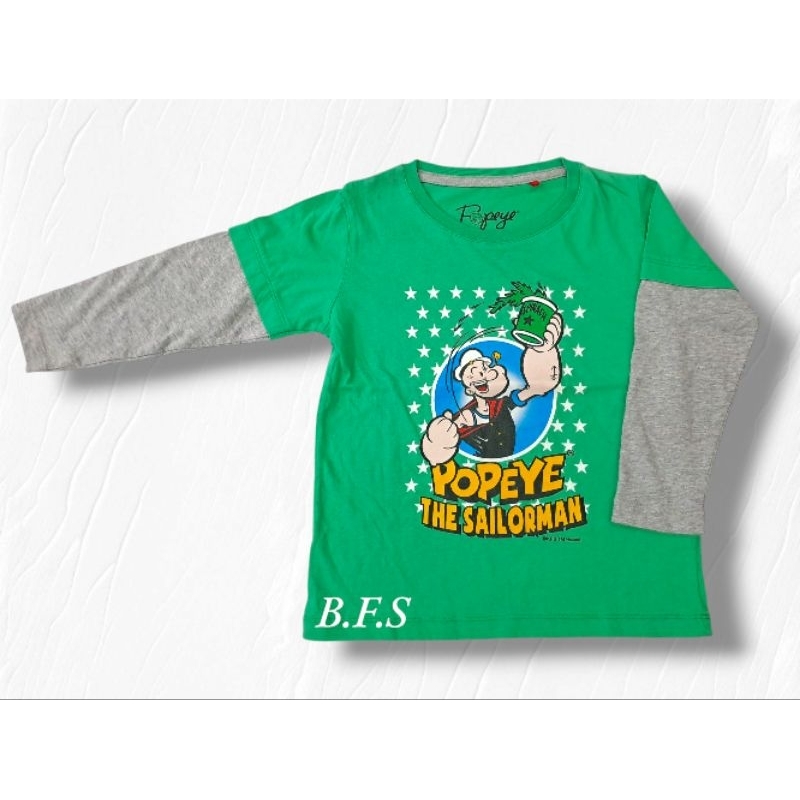 Kaos Lengan Panjang Popeye Kids BRAND MALL ORIGINAL 100%