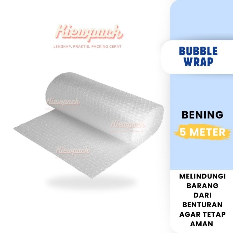 

Bubble Wrap Meteran Malang - Bening (5 meter x 1.25 meter)
