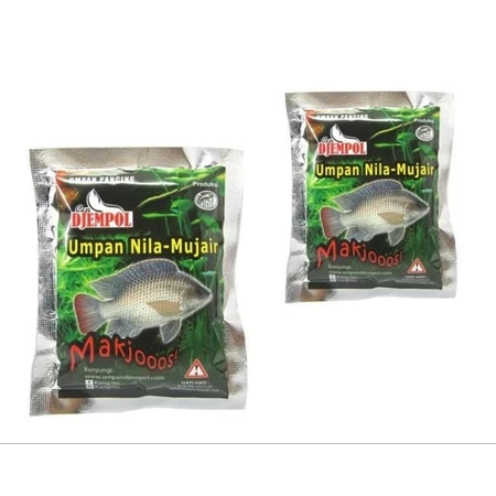 Umpan Pelet Djempol Nila Mujair Makjooos Umpan Nila Mujair kolam waduk sungai Umpan pancing