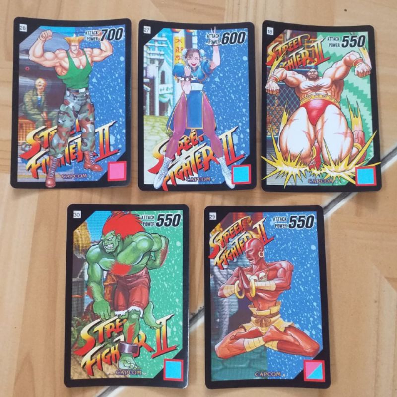 kartu street fighter super barcode wars capcom Bandai original japan vintage 1991