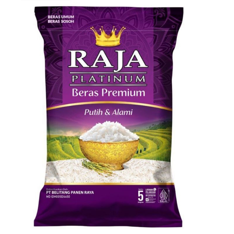 

beras premium Raja Platinum 5kg