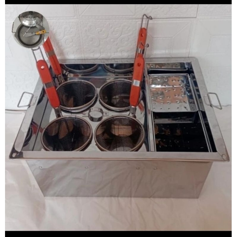Dandang mie ayam 4 lubang / dandang mie kocok 1set,, dandang saja