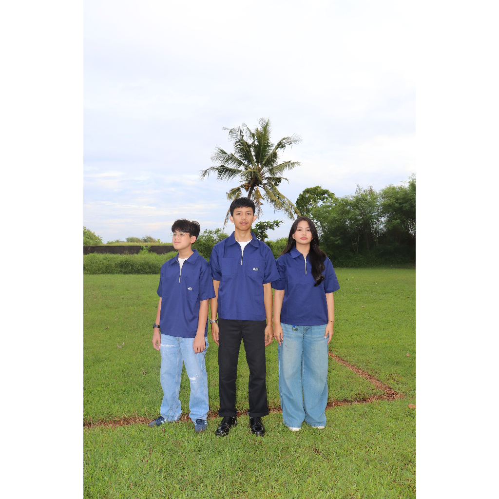 Navy Halfzip Workshirt