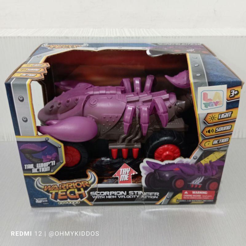 ori original LA toys scorpion stinger with high velocity action warrior tech extreme tail moveable w