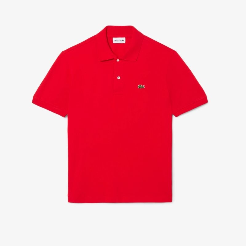 Lacoste Men's LACPH9851240 Classic Fit L.12.12 LIGHT Polo Shirt Kaos Polo Pria - Red
