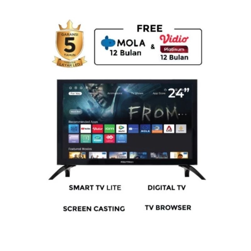 TV Polytron 24 inch Digital/Tv polytron 24 inch smart /TV polytron 24v1853/Tv Polytron 24CV1869