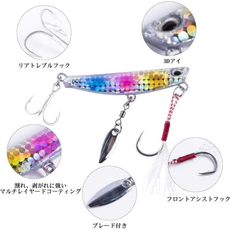 Goture Metal Jig Set Light Shore Jigging 15gr dan 25gr