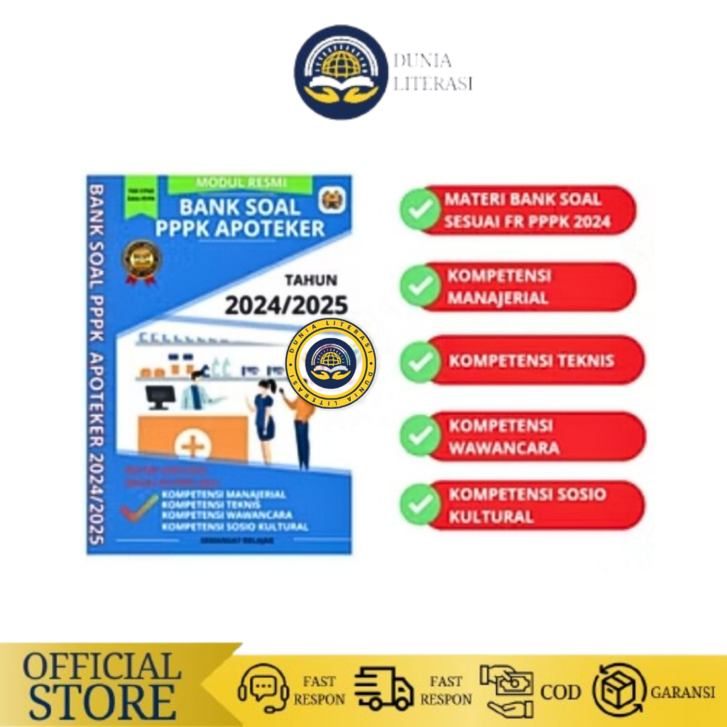 Buku Bank Soal PPPK Apoteker Asisten Apoteker 2024 - 2025