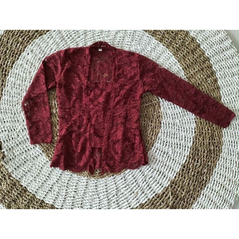 Atasan Kebaya Anak Brokat Sofia Lengan Panjang Polos 4- 15 Tahun Kebaya Anak Modern Bahan Sovia Mela