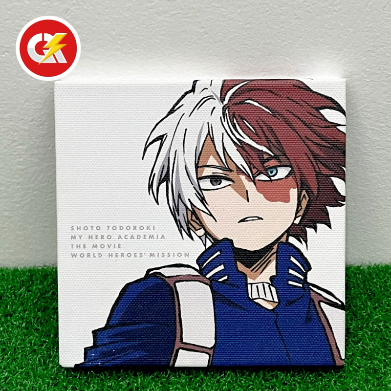 Poster Papan Canvas Official Anime My Hero Academia Shoto Todoroki Original