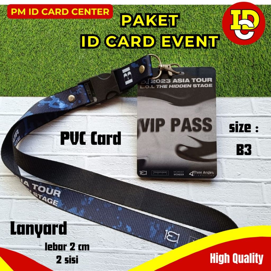 

Lanyard ID Card Event Name Tag Konser Seminar workshop orientasi mahasiswa Print custom