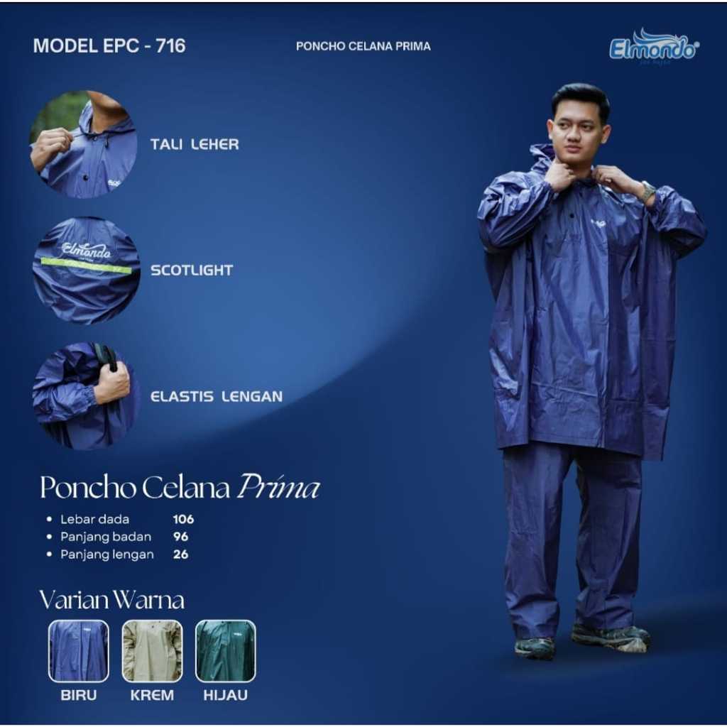 jas hujan elmondo 716