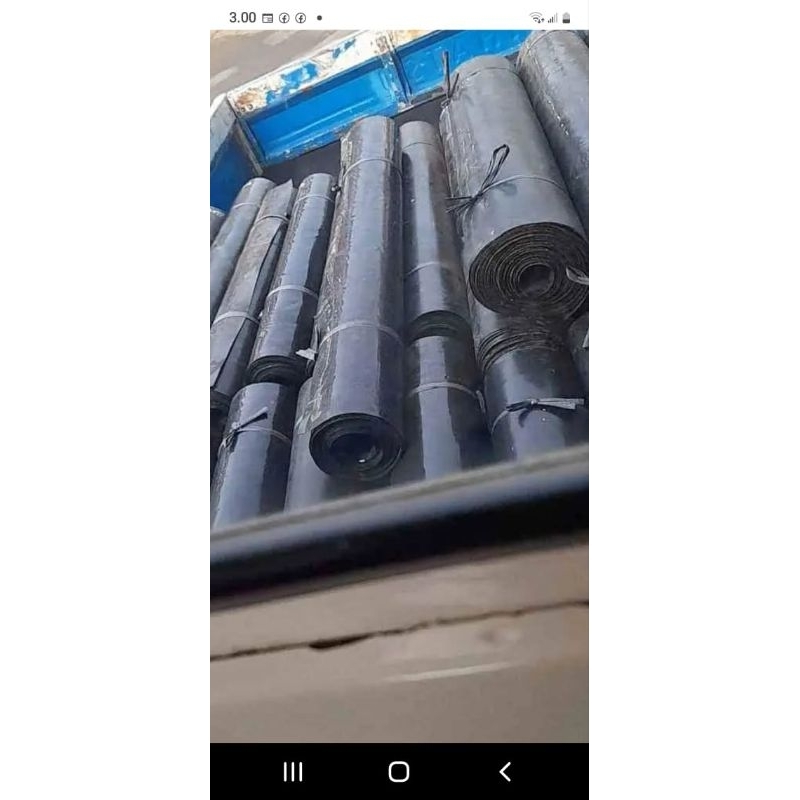 HDPE / GEOMIMBRANE  TEBAL 350 MICRON dan 500 MICRON (0,5MM)  BEKAS TAMBAK UDANG VANAMI