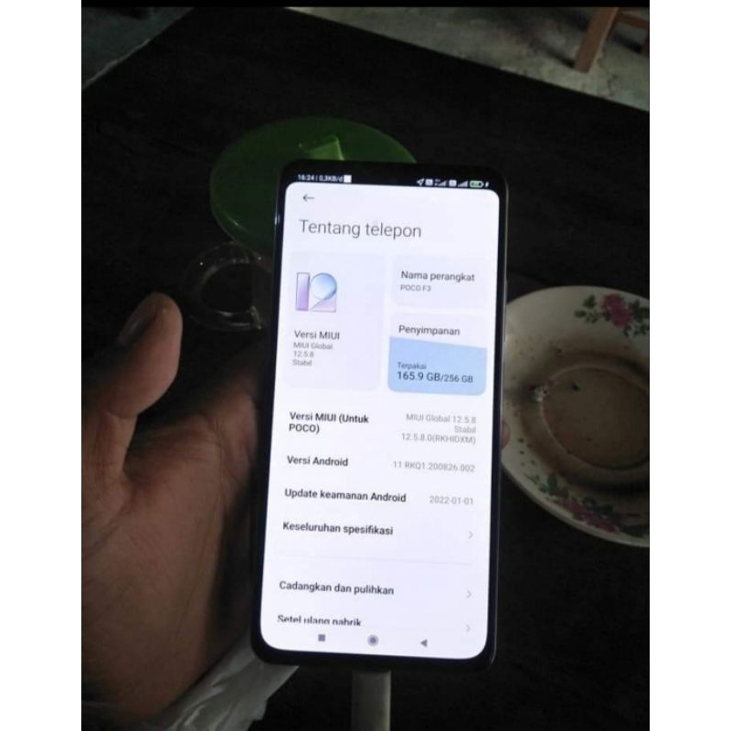 LCD POCO F3 COPOTAN Minus