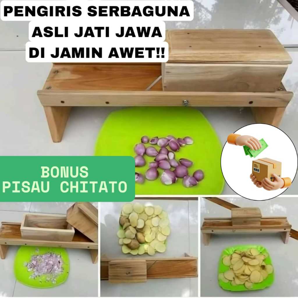 DISKON GRATIS ONGKIR.. Pengiris Bawang Pemotong Perajang Serbaguna Kentang Singkong Ketela Pisang