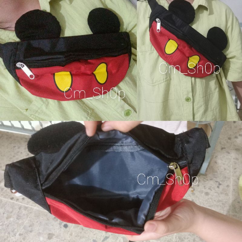 tas mickey waist bag sling bag mickey