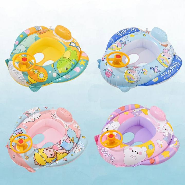 Cincin Renang Anak Motif Ikan Duyung 3D  Pelampung Cincin Renang Anak Karakter Kartun Lucu