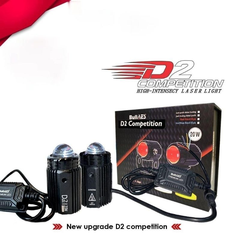 Lampu Laser Bullaes D2 Competition/Pro laser 20WATT  Sepasang
