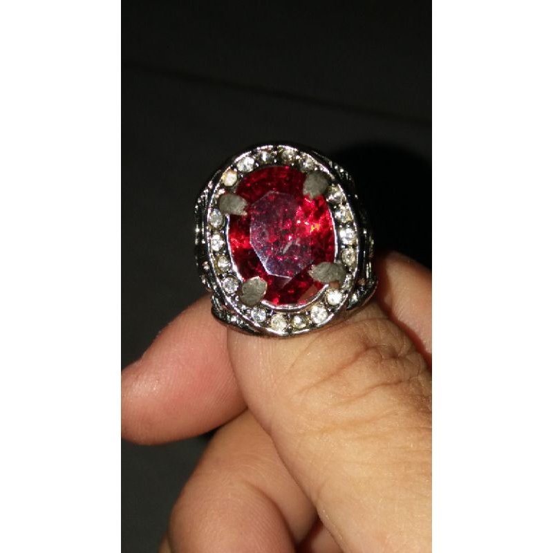Cincin Pria Batu Akik Asli