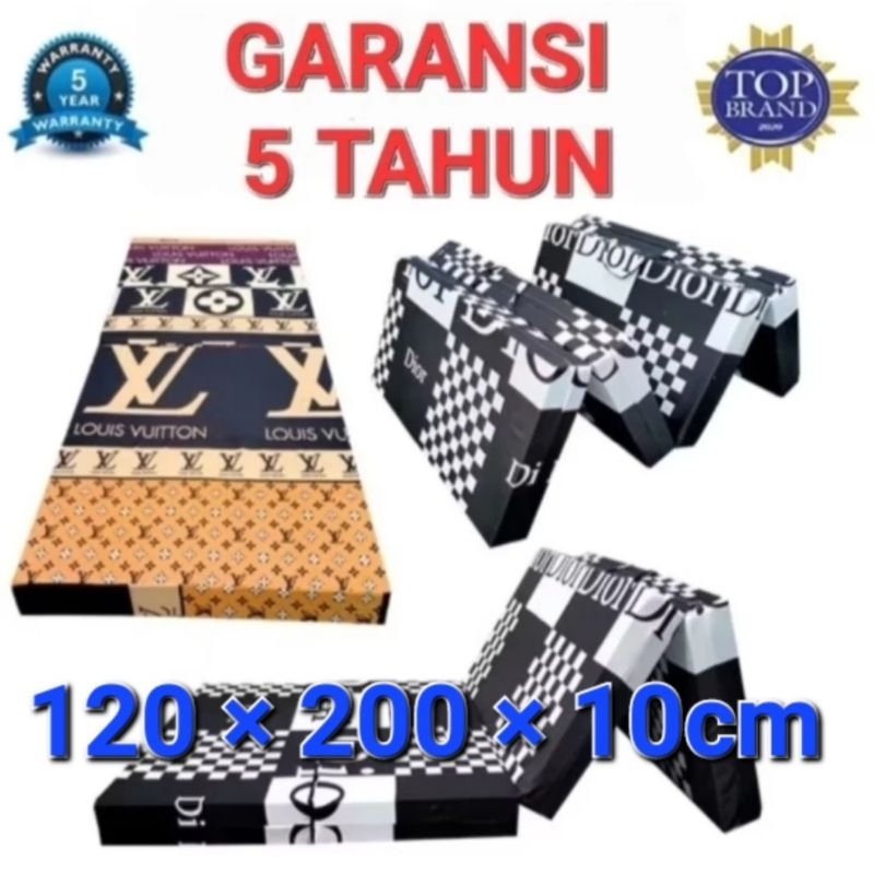 Kasur busa super lipat 4 ukuran 120x200x10cm garansi 5 tahun/kasur lantai busa super ukuran 120x200x