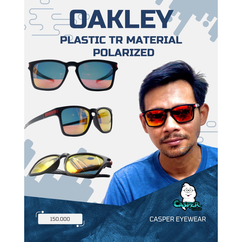 Kacamata hitam Oakley Murah|Gratis Ongkir|Sunglasses Pria|Kacamata Cowok keren Polarized