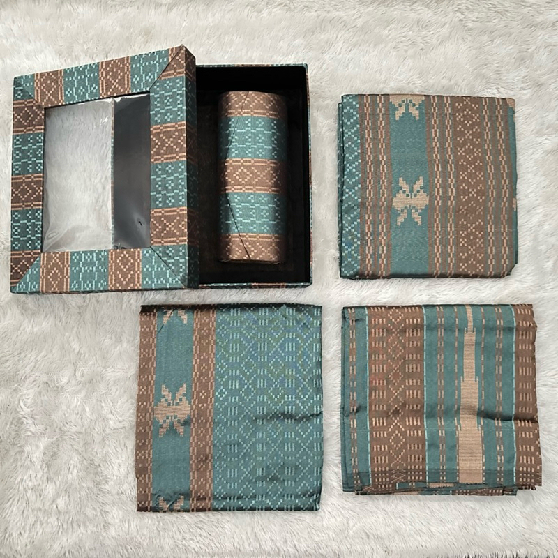 Hampers Kain Tenun Sarimbit/Couple Sutra Khas Sulawesi Selatan