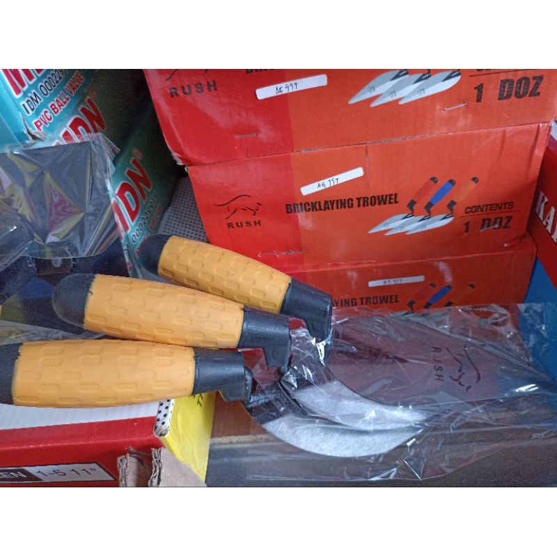 SEKOP RUSH skop semen pasir batu bricklaying trowel renovasi rumah berkebun kualitas bagus perkakas 