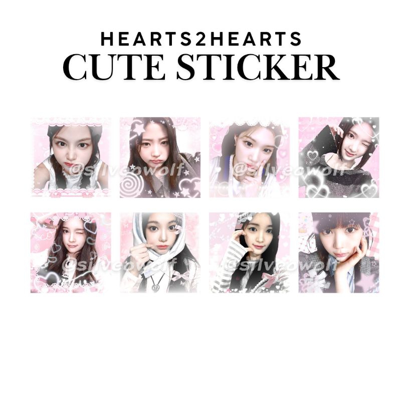 [BACA DESKRIPSI] Mail Sticker 4x4 K-Pop H2H Hearts2Hearts Carmen Jiwoo Yuha Stella Ana Ian Yeon