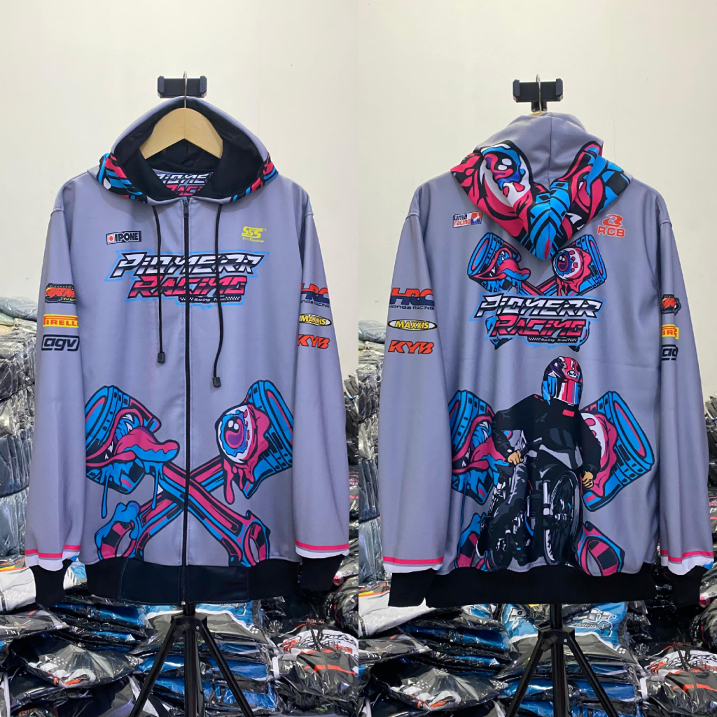 Jaket Pioner Racing/Jaket Racing Terbaru/Jaket Racing hell/Jaket Racing 2Stroke