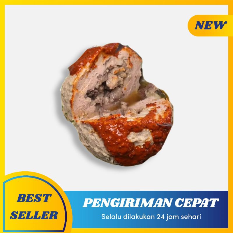 

Bakso isi gajih sapi (gratis bumbu kuah dan saos)