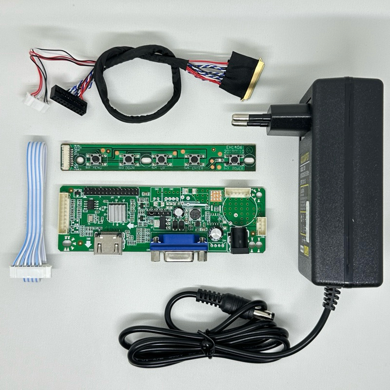 Paket Board 40 Pin Monitor Controller Mainboard Universal Untuk Panel Ex Laptop LVDS IPEX 40Pin - HM