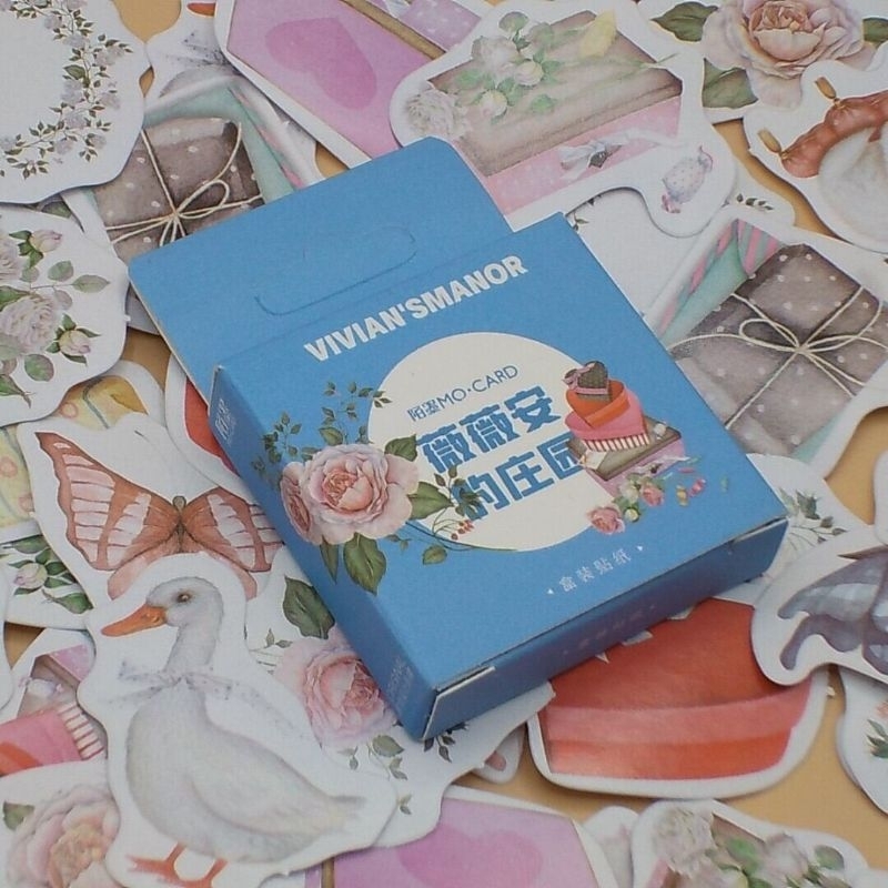 

HI548 Stiker Boks 46pcs Gambar Bunga Angsa DIY Jurnaling