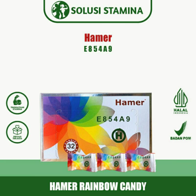 

Hammer Rainbow Permen Kopi Ginseng - 1 Box Isi 32 Permen
