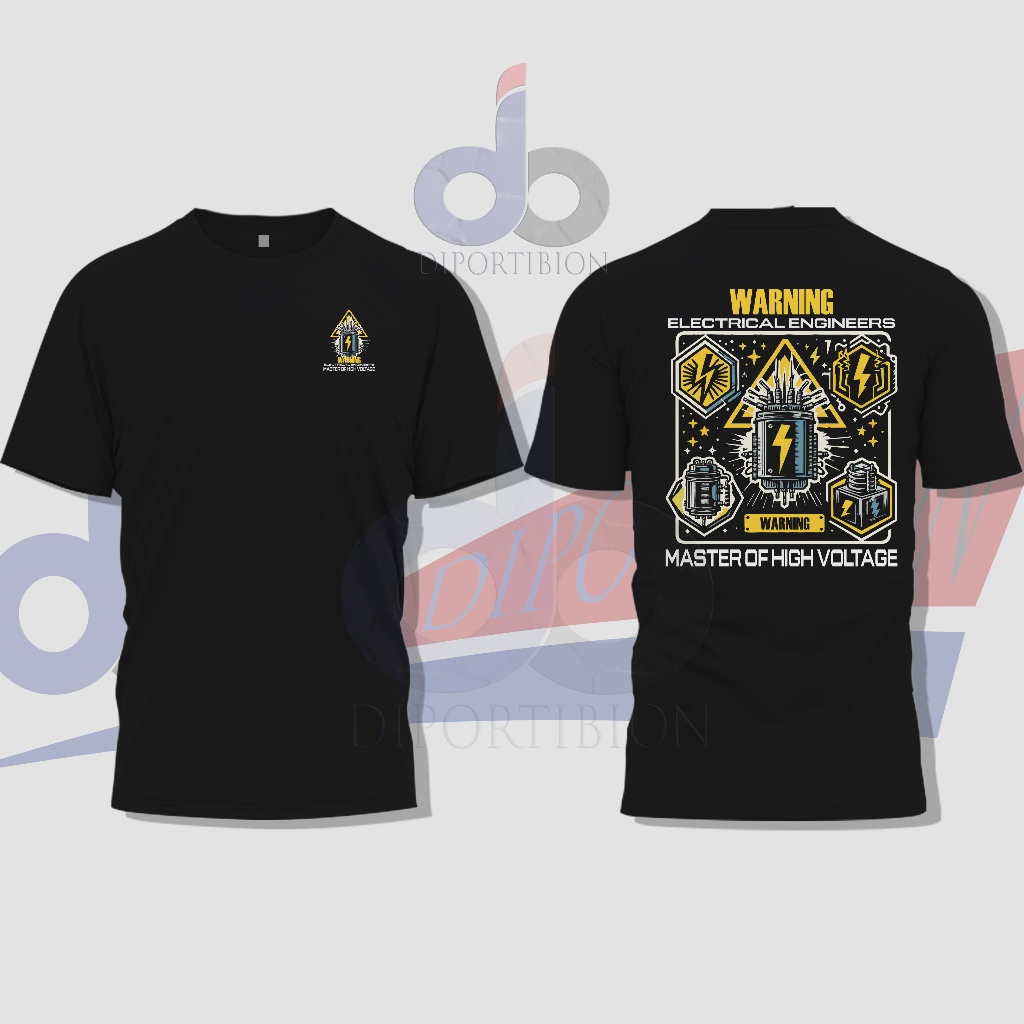 Kaos Teknik Elektrikal, Kaos Teknik Electrical Engineering Distro Lengan Pendek. Kaos Teknik Kelistr