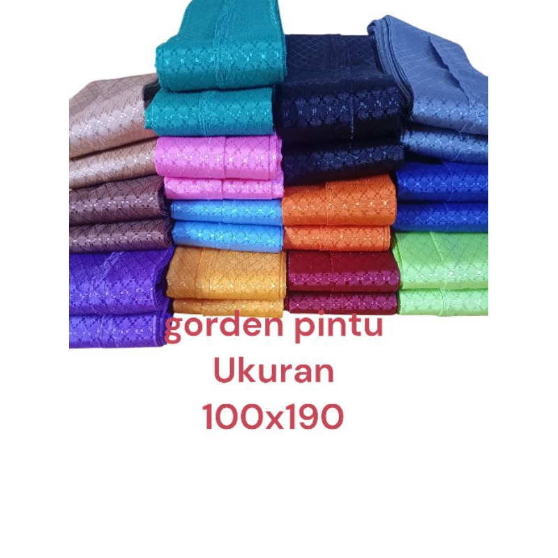 Gorden pintu kamar ukuran 190cm/Gorden jendela/Gorden aesthetic/Gorden panjang/Gorden biasa