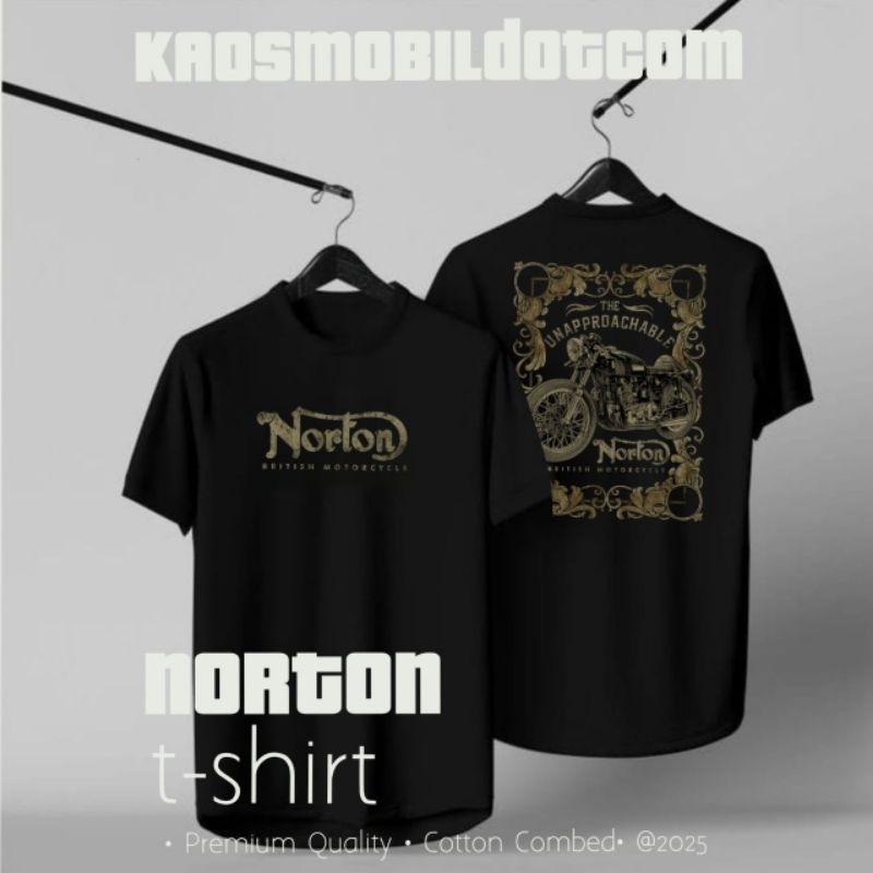 KAOS MOTOR NORTON UNPROACHABLE HITAM