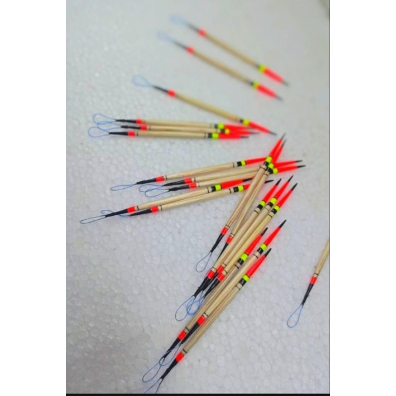 Pelampung Pancing Jarum ukuran 6-10cm Kukumbul Kayu Ikan Mas