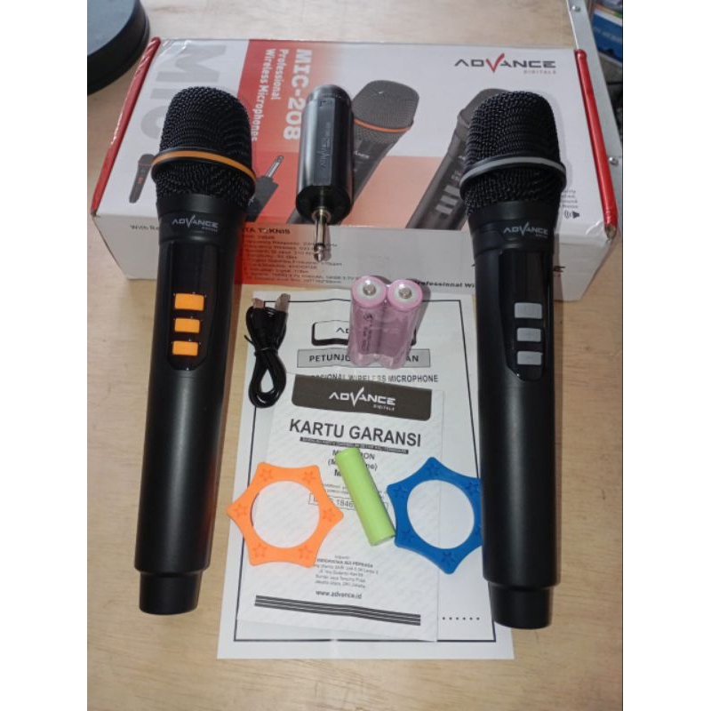 Mic Advance 208 Mic wirelles Mic tanpa kabel