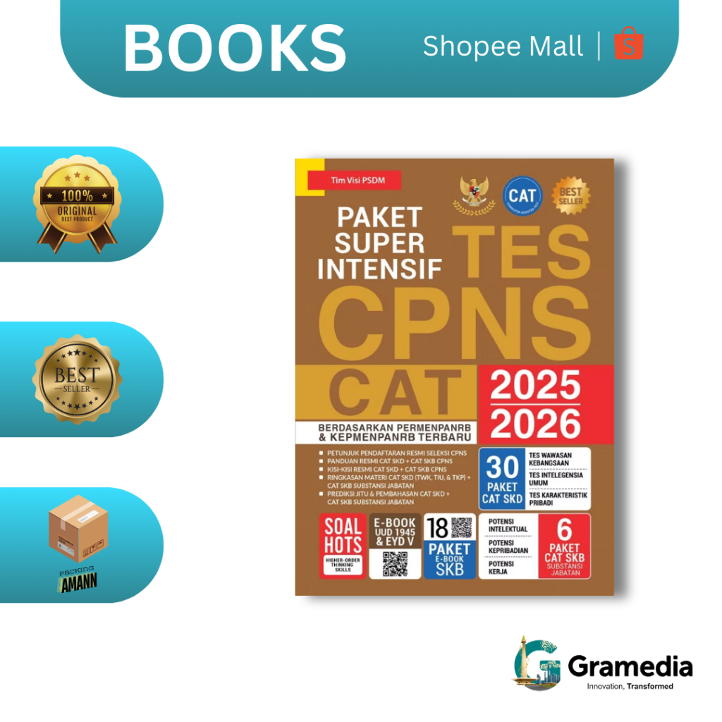 Gramedia MKG - Buku Paket Super Intensif Tes CPNS CAT 2025/2026