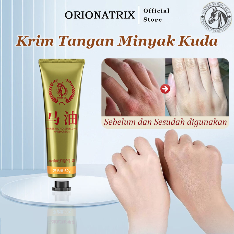Orionatrix Krim Tangan Minyak Kuda Horse Oil Hand Cream Cream Tangan Keriput Dan Kasar Krim Tangan A