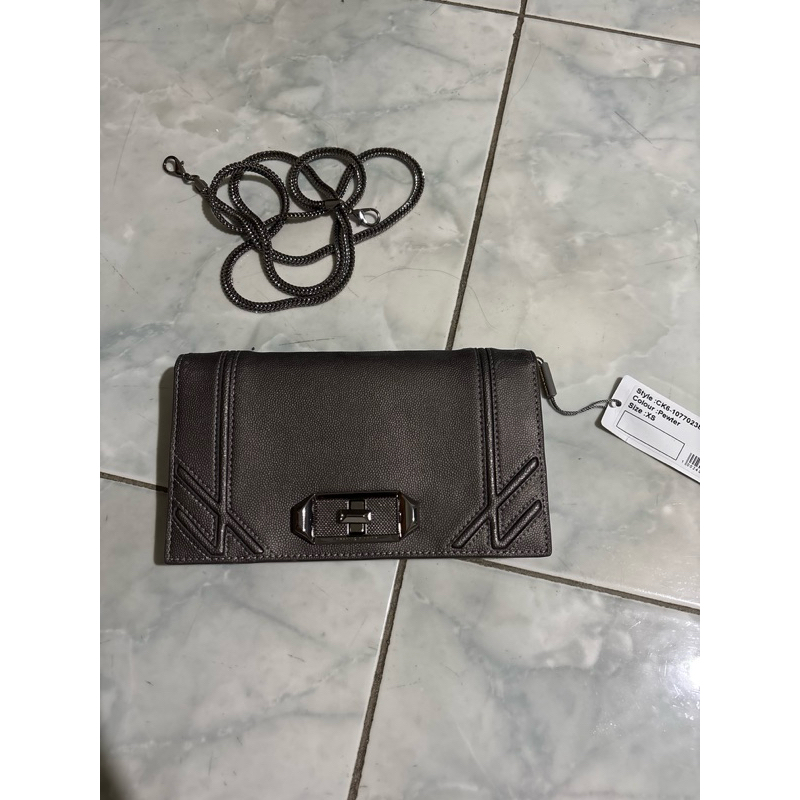 Tas Selempang Charles N Keith Original Pewter XS