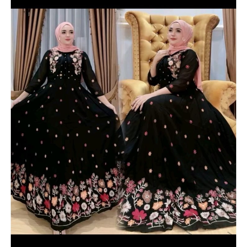 Gamis hindi set rompi viral