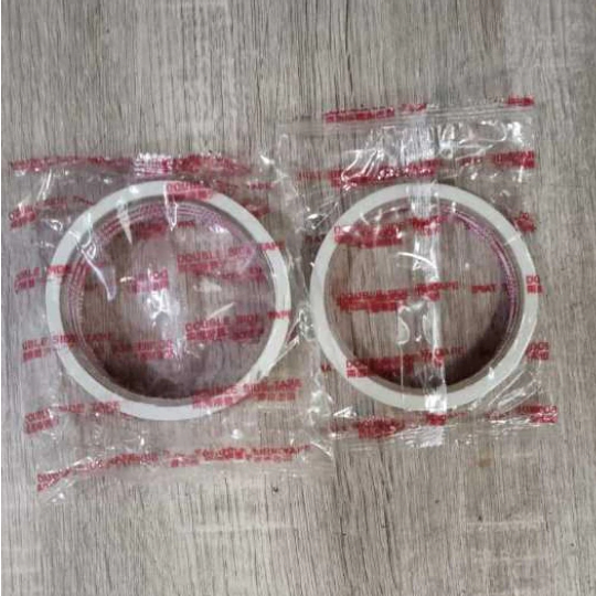 

Double tape kertas/ esolasi timbal balik kertas 1/2 inc dan 1 inc / doble tape