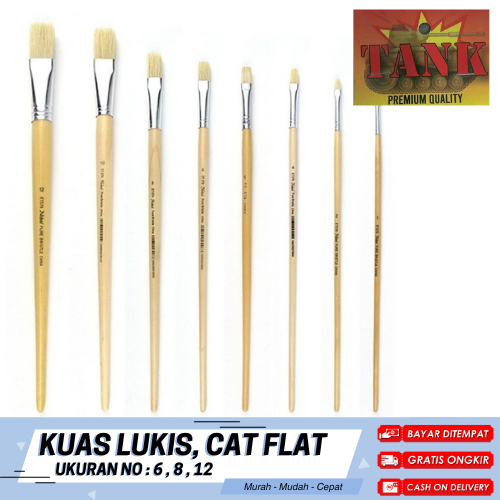 

Kuas Lukis Kuas Cat Flat Satuan