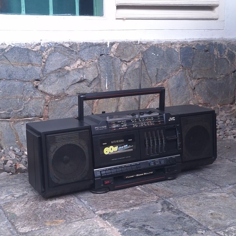 mini compo JVC jadul lawas antik original player kaset pita bukan walkman fungsi normal radio jernih